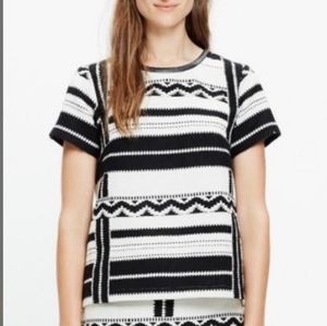 MADEWELL GEO  JACQUARD BLOUSE
